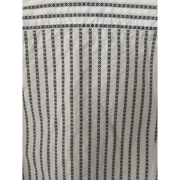 Massimo Dutton Men’s Medium Cotton Blue Patterned Button Up Business Shirt - Picture 5 of 6